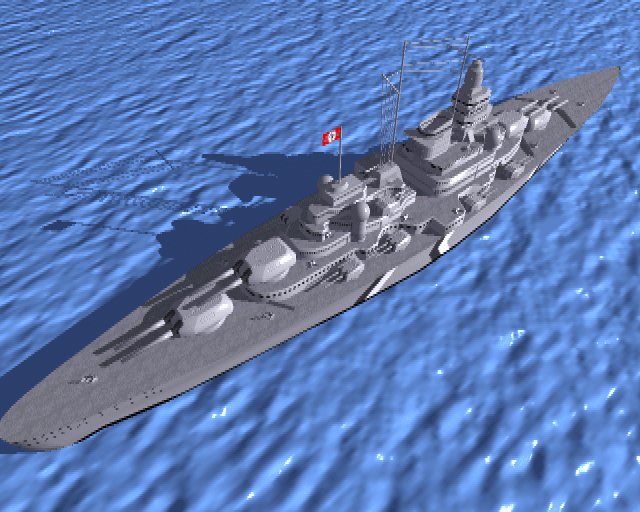 Das Schlachtschiff mal von Oben