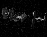 Vaders TIE-Fighter mit Begleitung